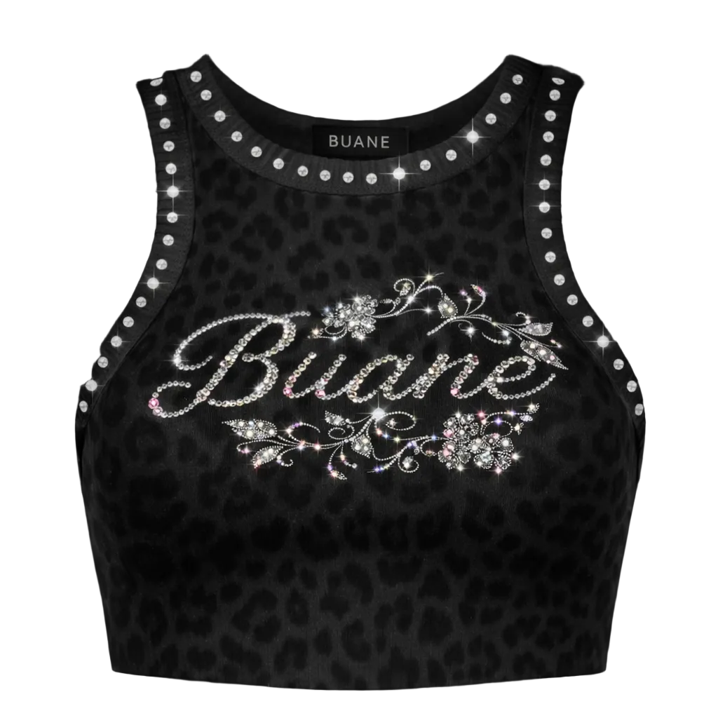 Black Rhinestone singlet