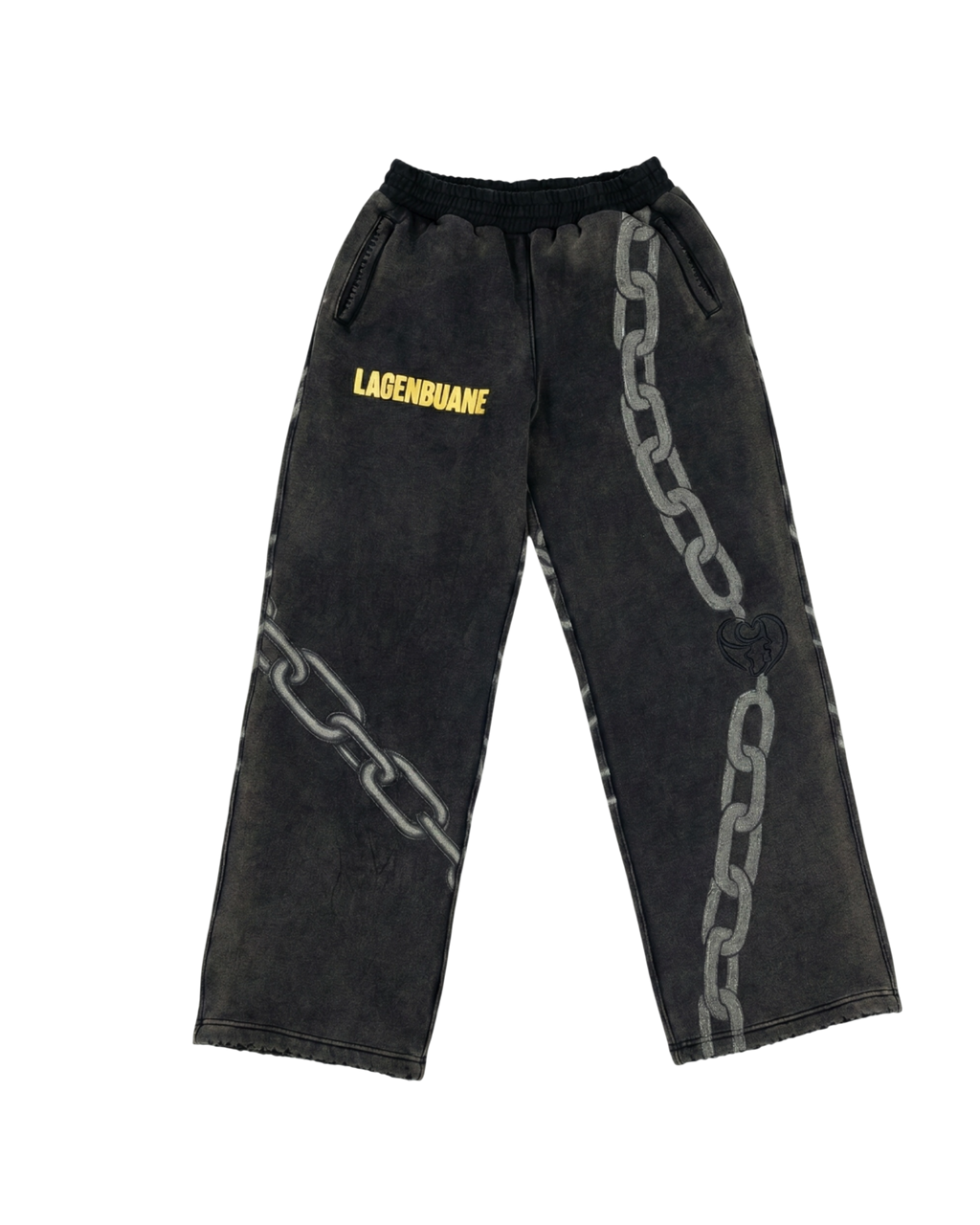 Distressed Chain Heavyweight Sweat Pants
