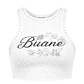 White Rhinestones singlet